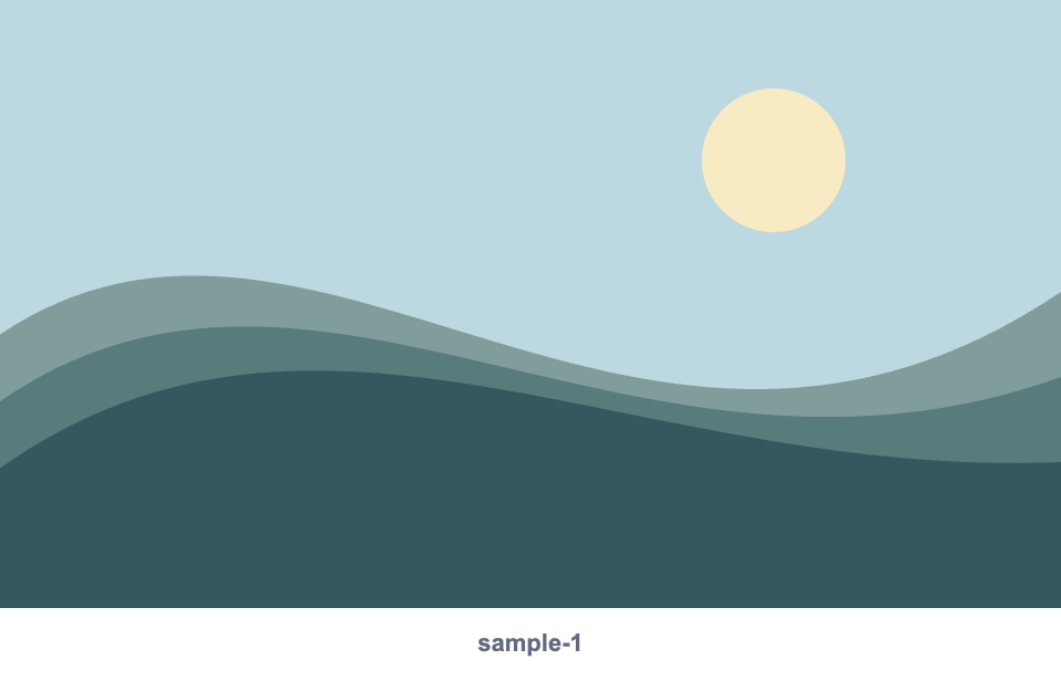 Synthetic photo with its own filename sample-1 printed in a white footer beneath the image