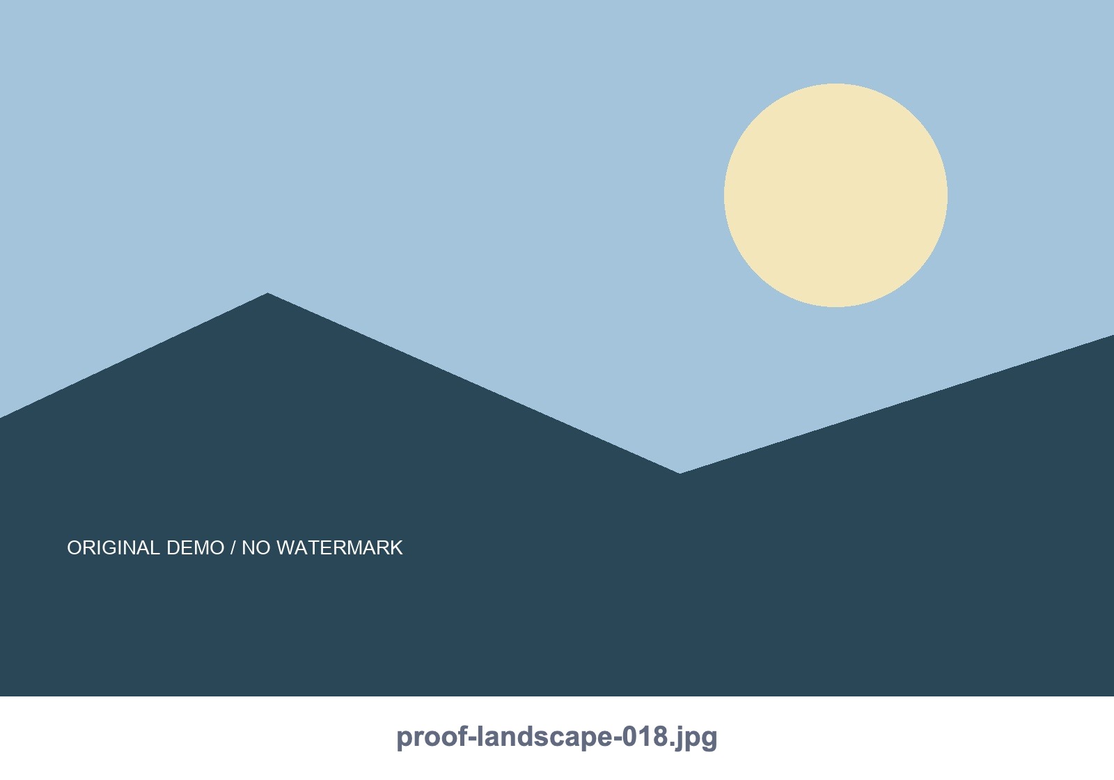 An actual exported landscape with its full filename in the added footer